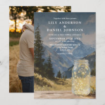 Rustic Boho Mountain Mason Jar Photo Wedding