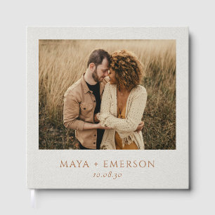 Rustic Boho Photo Wedding Guest Book