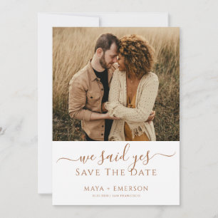 Rustic Boho Photo Wedding  Save The Date