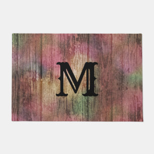 Rustic Boho Pretty Autumn Cranberry Sage Colours Doormat