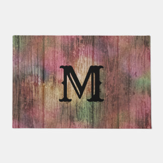 Rustic Boho Pretty Autumn Cranberry Sage Colours Doormat
