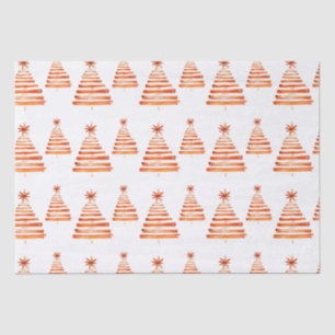 Rustic Boho Red Cinnamon Stick Christmas Tree Wrap Tissue Paper