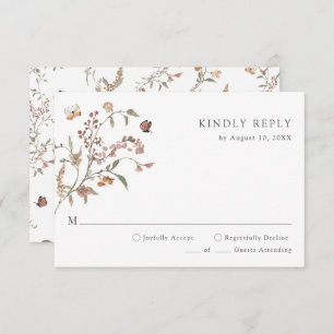 Rustic Boho RSVP Card