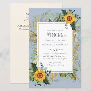 Rustic BOHO Sunflowers Greenery Wedding