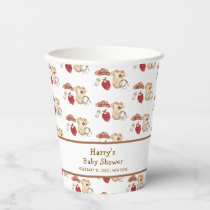 Rustic Boho Western Cowboy Clothes Baby Shower  Paper Cups