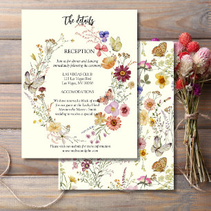 Rustic Boho Wildflower  Enclosure Card
