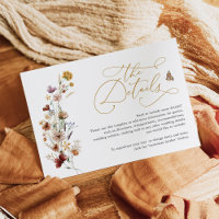 Rustic Boho Wildflower Garden Wedding Details