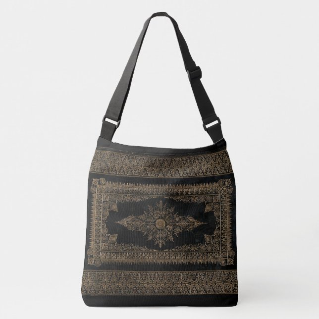 Rustic Book Cover Bags Rose Gold Grunge (Front)