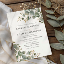 Rustic Botancial Eucalyptus Greenery Wedding