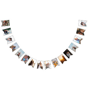 Rustic Botanical Autumn Pumpkin Fall Wedding Bunting Flags