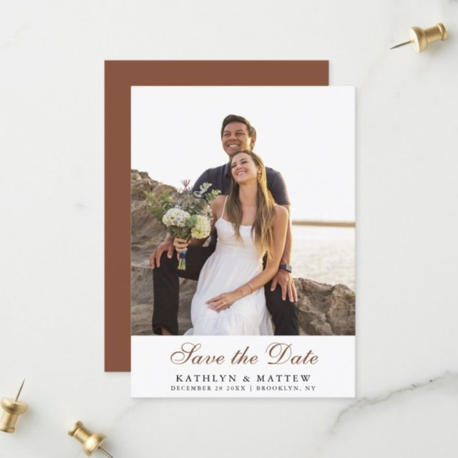Rustic Botanical Autumn Pumpkin Fall Wedding Save The Date (Creator Uploaded)