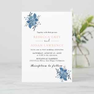 Rustic Botanical Eucalyptus Greenery Wedding Invit Invitation