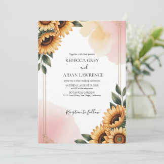 Rustic Botanical Eucalyptus Greenery Wedding  Invitation