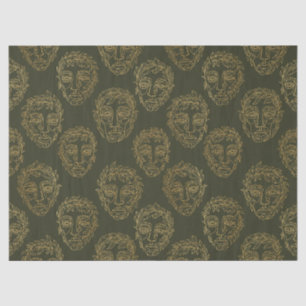 Rustic Botanical Face Line Pattern (2) Tissue Paper
