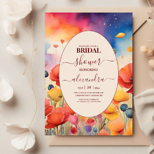 Rustic Botanical Greenery Bridal Shower Invitation