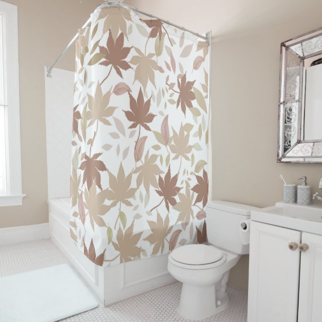 Rustic Botanical Maple Leaves Pattern Autumn Fall (In Situ)