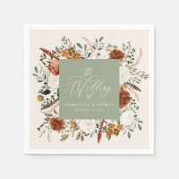 Rustic botanical wedding script sage green elegant