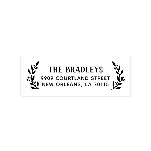 Rustic Branch Return Address Stamp (Imprint)