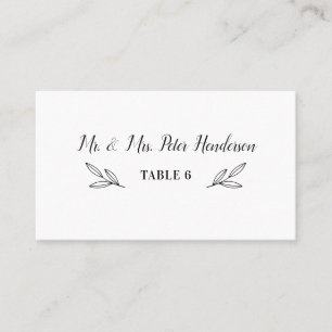 Rustic Branches Script Name/Escort/Place Card