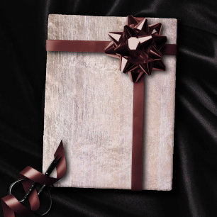 Rustic Branding   Dusty Pink and Copper Wood Grain Wrapping Paper