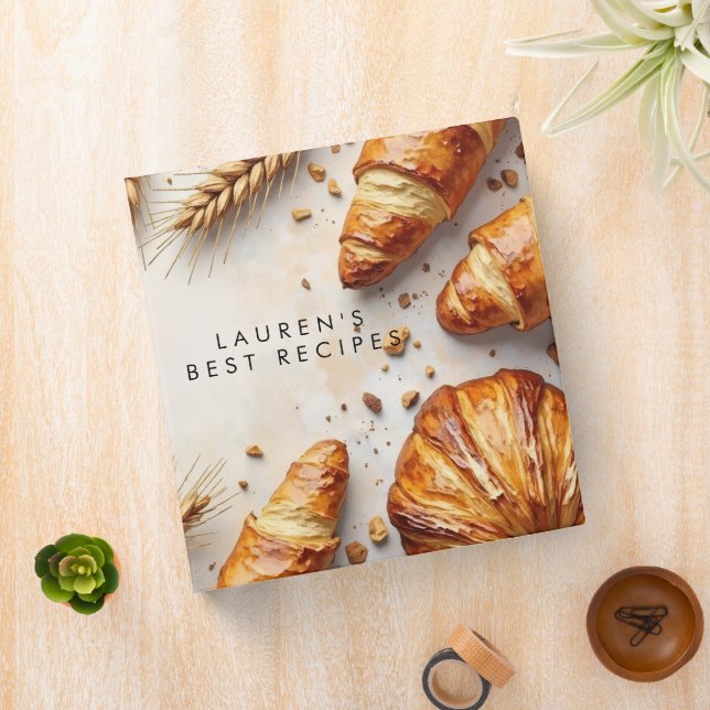 Rustic Bread Recipe Bakery Warm Binder (In Situ)