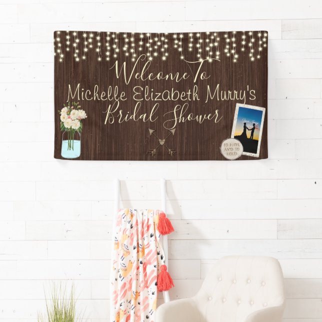 Rustic Bridal Shower Banner (Insitu)