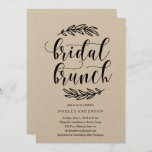 Rustic Bridal Shower Brunch Invitation<br><div class="desc">This rustic bridal shower brunch design features hand drawn country laurels and a fun calligraphy font.</div>