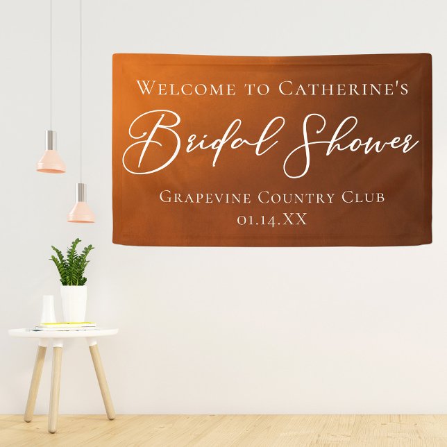 Rustic Bridal Shower Personalized Welcome Banner (Creator Uploaded)