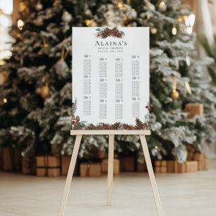 Rustic Bridal Shower Seating Chart   Plaid Theme