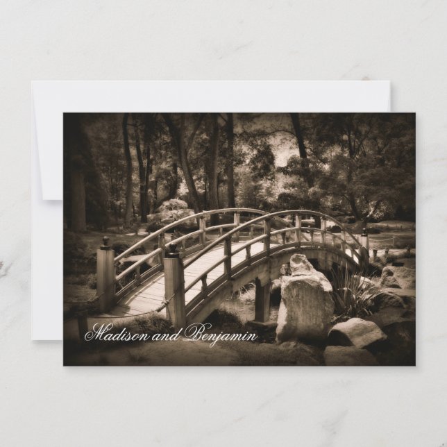Rustic Bridge Country Wedding Invitations (Front)