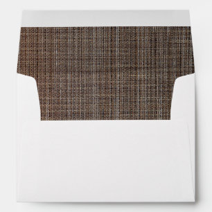 Rustic Brown Background Envelope