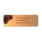 Rustic brown beige pine cone custom labels