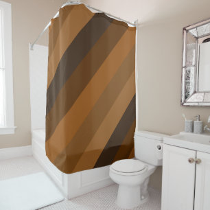 Rustic Brown Diagonal Stripes 