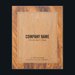 Rustic brown faux wood texture flyer<br><div class="desc">Image of rustic aged faux wood texture. Matching business card holders and business card. If you need any assistance customizing,  changing colour,  or anything else to any of my designs,  contact ArtOnWear designer.</div>