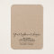 Rustic brown kraft black earring display card