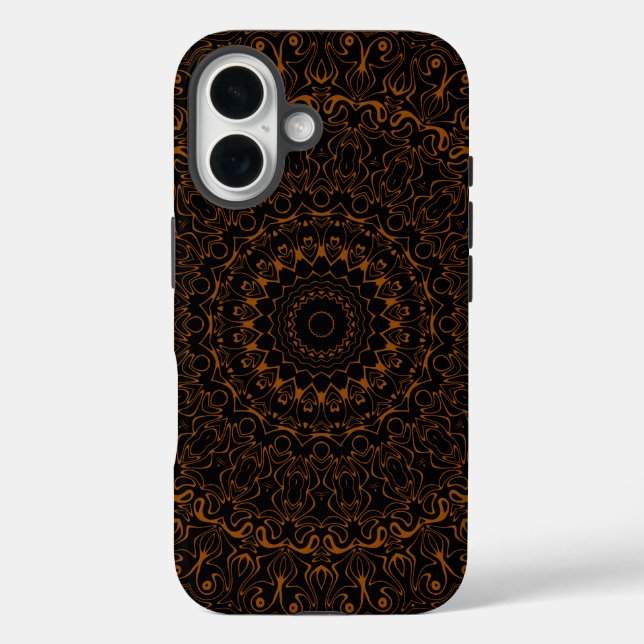 Rustic Brown Mandala with Western Charm Case-Mate iPhone Case (Back)
