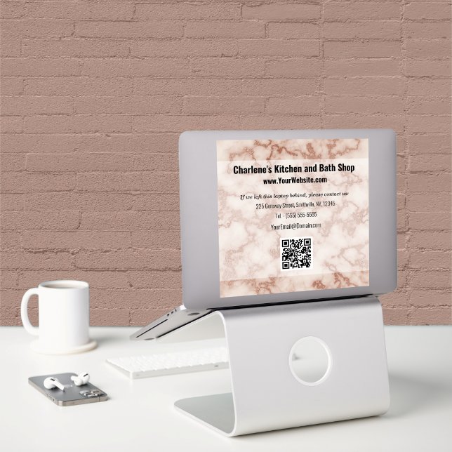 Rustic Brown Marble (Rustic Brown Marble Sticker by Office Accessories Shop)