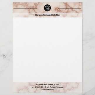 Rustic Brown Marble - Cabin Office Letterhead