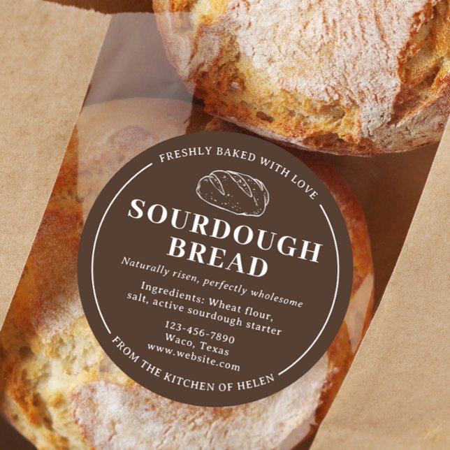 Rustic Brown Sourdough Bakery Bread Sticker (Creator Uploaded)