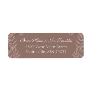 Rustic Brown Wedding Vintage Botanical