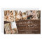 Rustic brown wood script 5 photos budget wedding
