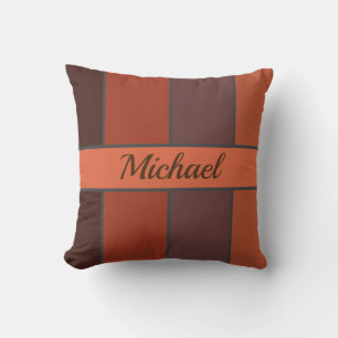 Rustic Browns Throw Pillow