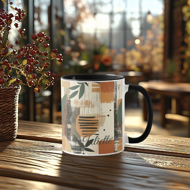 Rustic Brushstroke - Personalized Earthy Abstract Mug (Creator Uploaded)