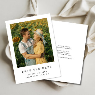 Rustic Budget Romantic Wedding Sunflower Photo Save The Date