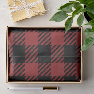 Rustic Buffalo Plaid Pattern Tissue Paper