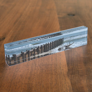 Rustic Bulkhead on Beach Nameplate