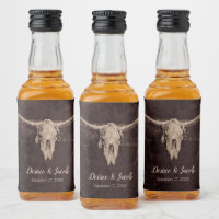 Rustic Bull Skull Wedding Country Western Texture