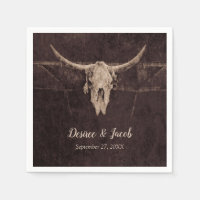 Rustic Bull Skull Wedding Country Western Texture