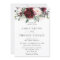 Rustic Burgundy Blush Pink Floral Greenery Wedding