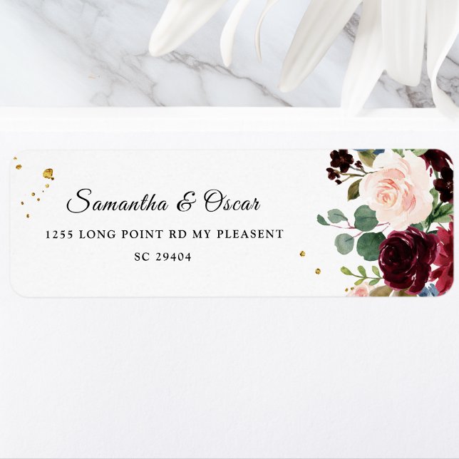 Rustic Burgundy Navy Blue & Red Beauty Flowers  (Creator Uploaded)